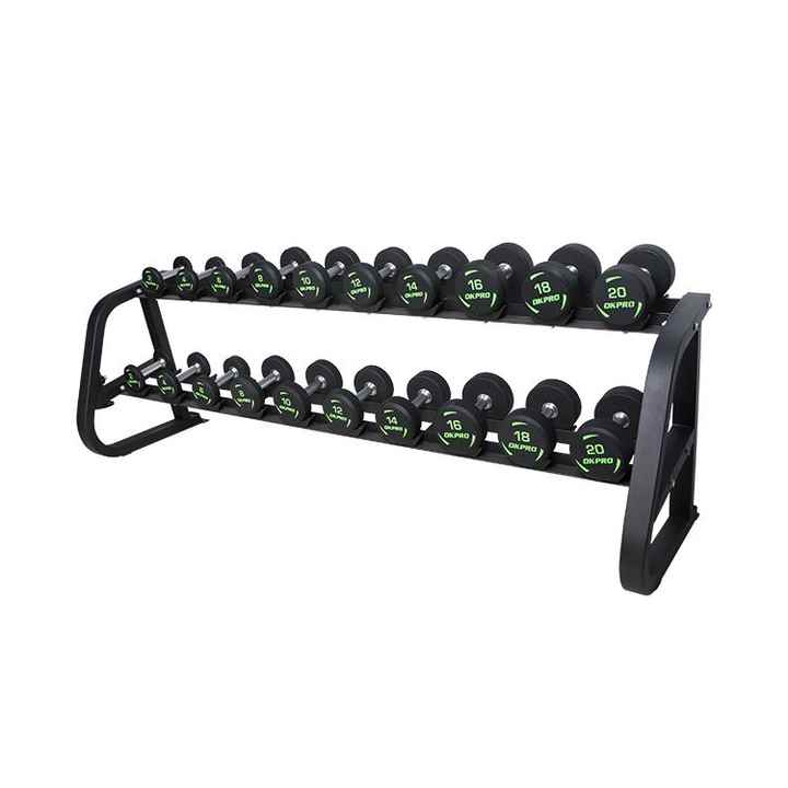 2 Tiers 10 Patr Dumbbell Rack